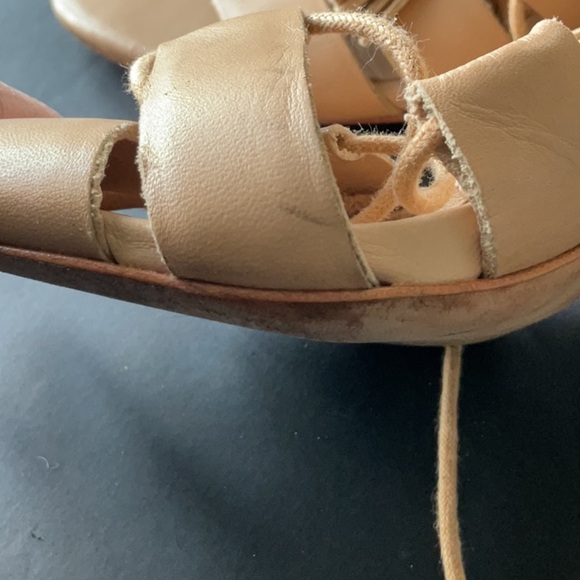 Loeffler Randal Luz Tassel Lace up nude size 8.5 - Picture 11 of 12